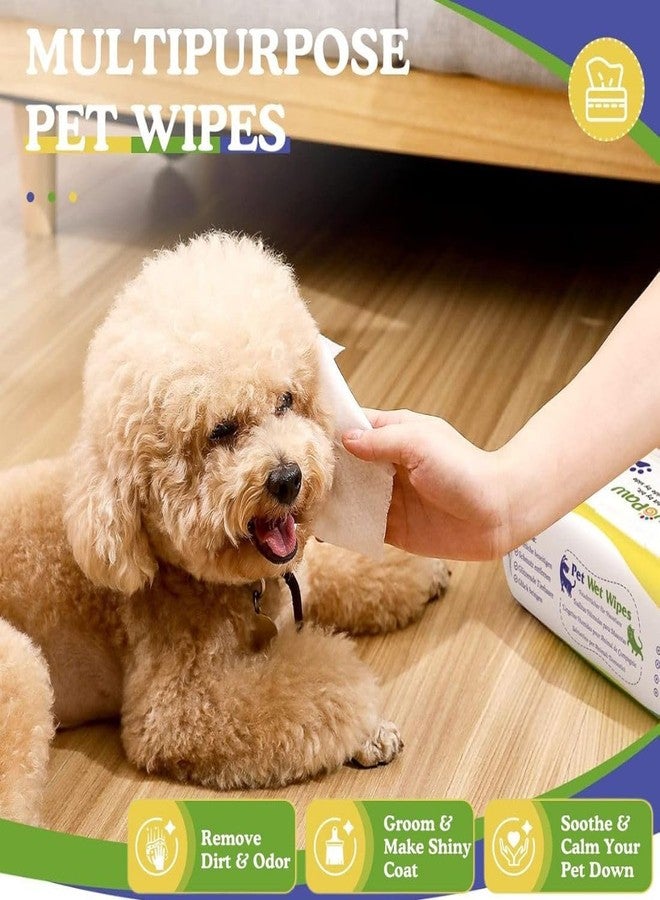 PET FUN مناديل بيت فن المبللة للكلاب والقطط | 100 منديل مبلل للعناية | خالية من الكحول، موصى بها من قبل الأطباء البيطريين | تنظيف جاف، تنظيف الكفوف والجسم | تزيل الأوساخ والروائح | مع خلاصة الصبار وزيت الأفوكادو (1) - Image 4